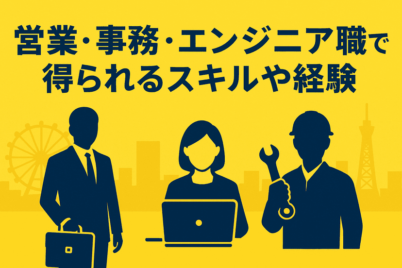 【関西】長期インターンの営業・事務・エンジニア職で得られるスキルや経験