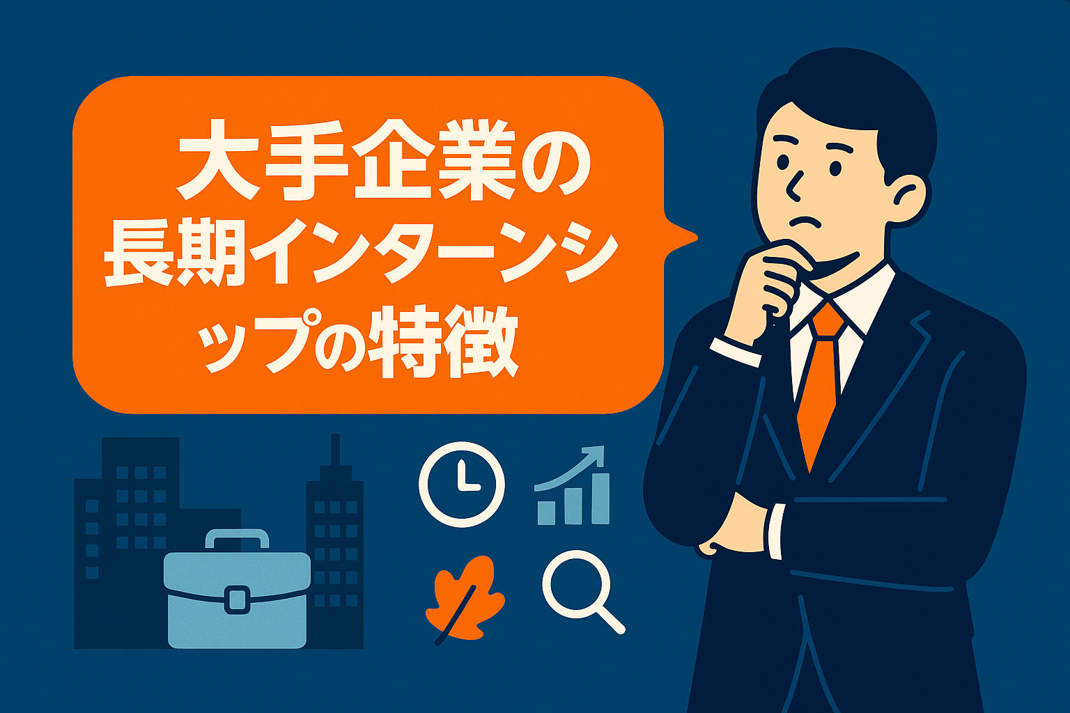 大手企業の長期インターンシップの特徴