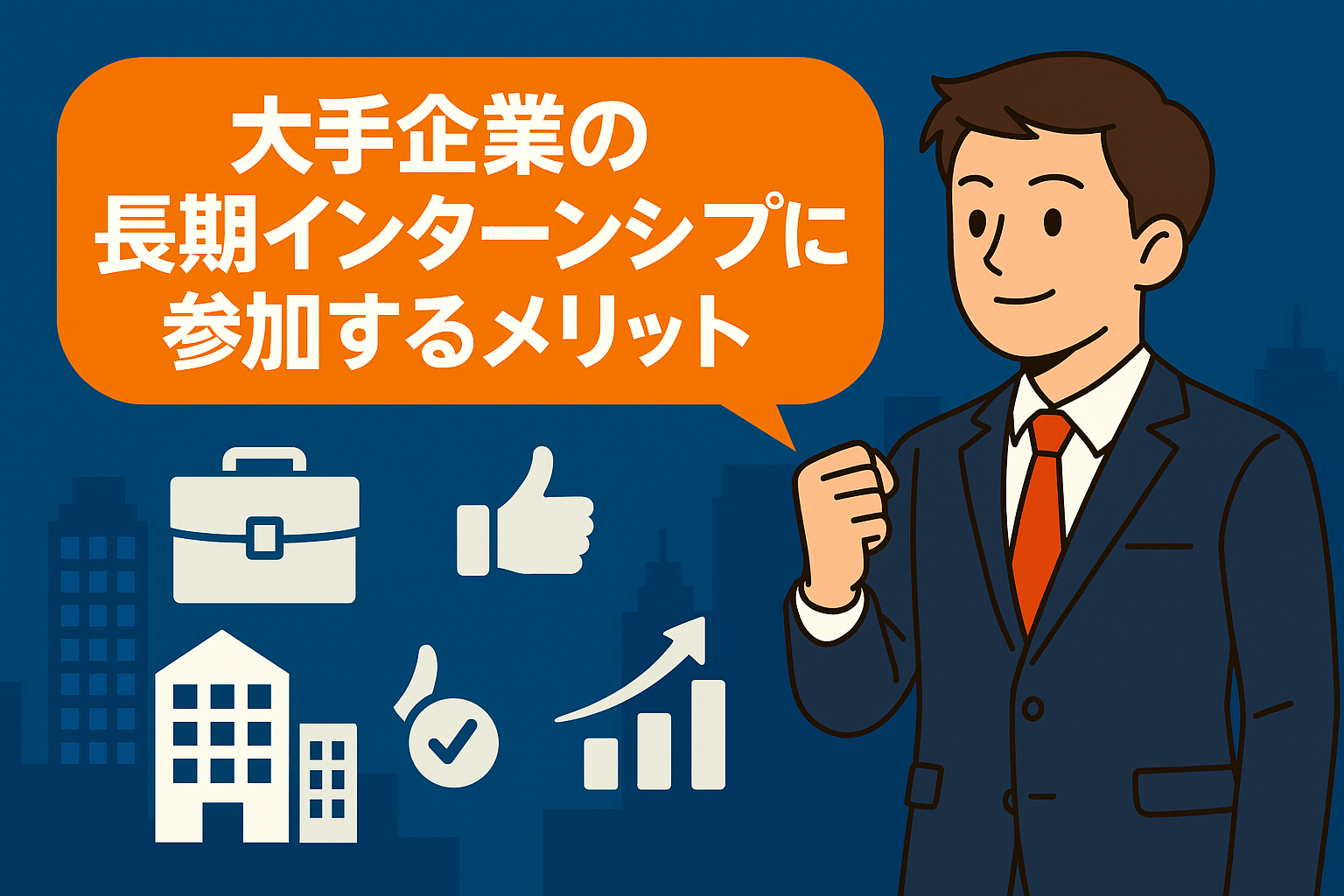 大手企業の長期インターンシップに参加するメリット