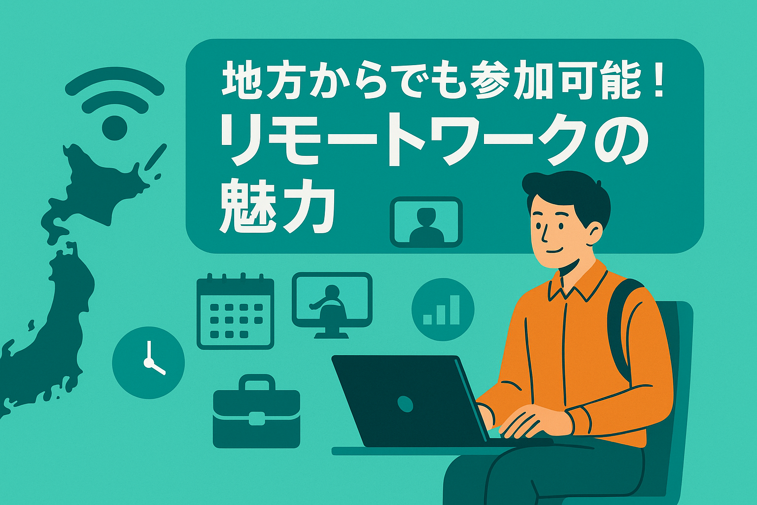 地方からでも参加可能!リモートワークの魅力