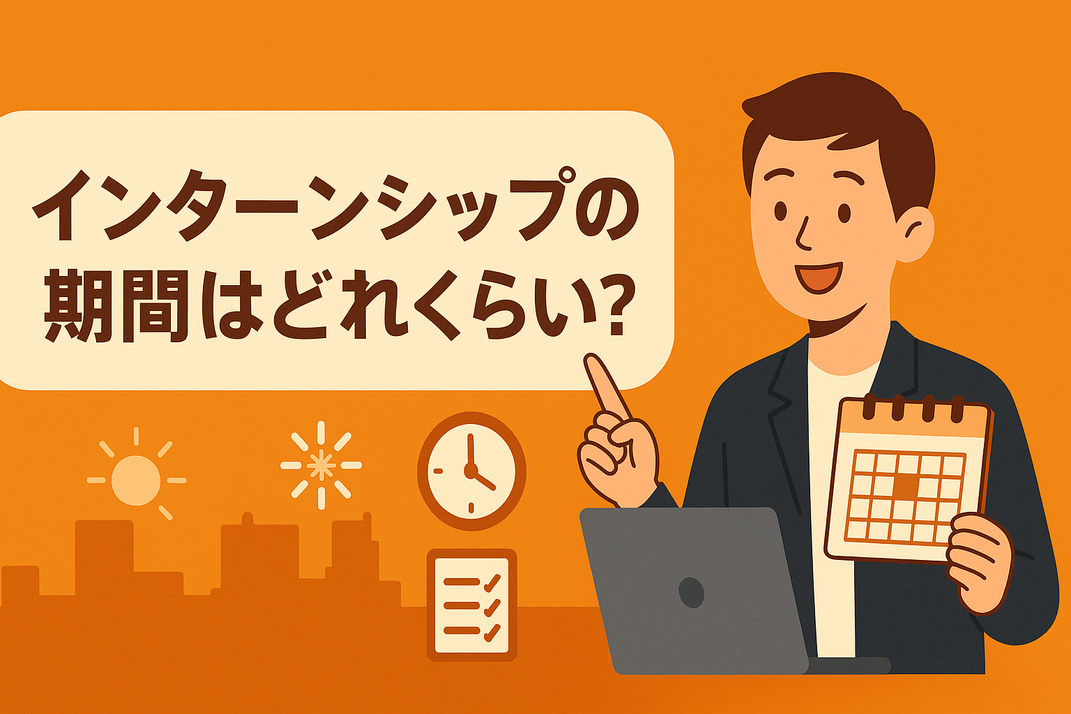 インターンシップの期間はどれくらい?